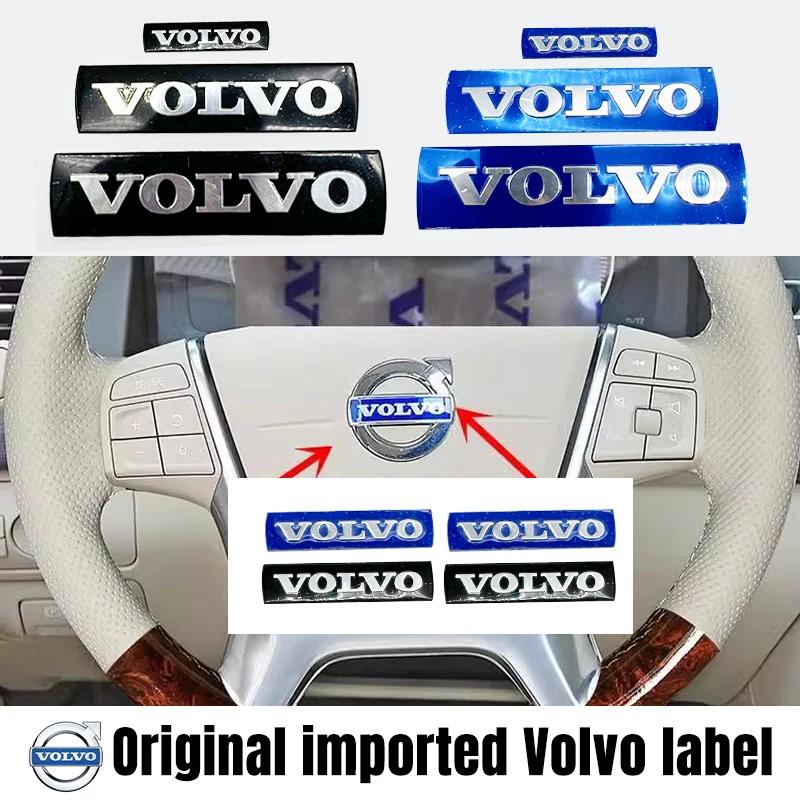 for Volvo XC60 XC90 XC40 S60 V40 V50 V60 S80 S40 C30 AWD C70 S40 S60 S80 S90 T6 V70 Car Steering Wheel Center Emblem Stickers