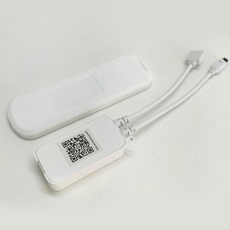 DC12V/24V 3-Pin Tuya App WLAN LED RGBIC Controller mit Fernbedienung, funktioniert mit Alexa und Google Home für 3-Pin RGBIC LED-Streifenlicht