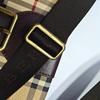 [Pre-Owned] House Logo Shoulder Strap Flap Closure Canvas And Leather Crossbody Bag - Good #XDY020