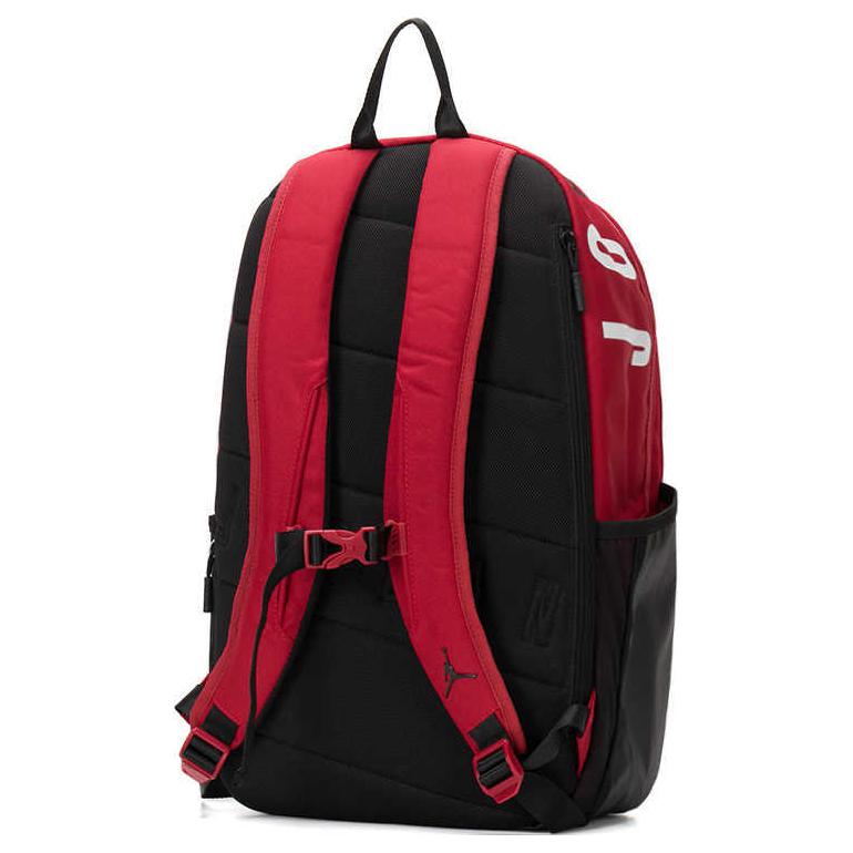 Jordan Sports Double Zipper Polyester Backpack Unisex Backpack Red JD2513030AD-004