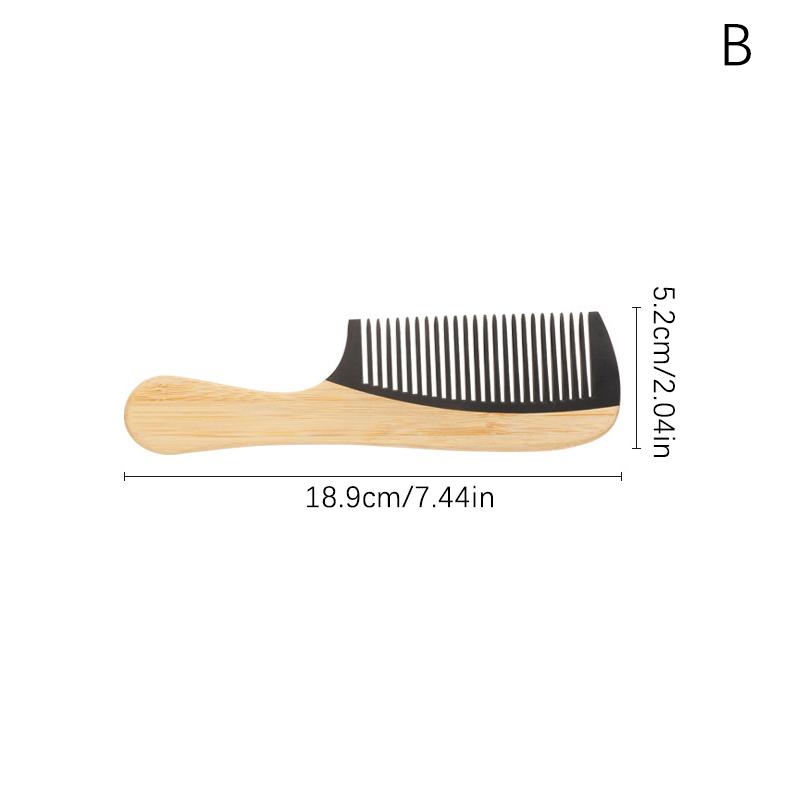 Pettini per capelli in legno di bambù naturale, antistatici, per la cura dei capelli, massaggio sano