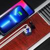 Universal Car Dual PD USB Port Charger Power Outlet LED Multifunctional Quick Charger Digital Display Car Interior Accessories