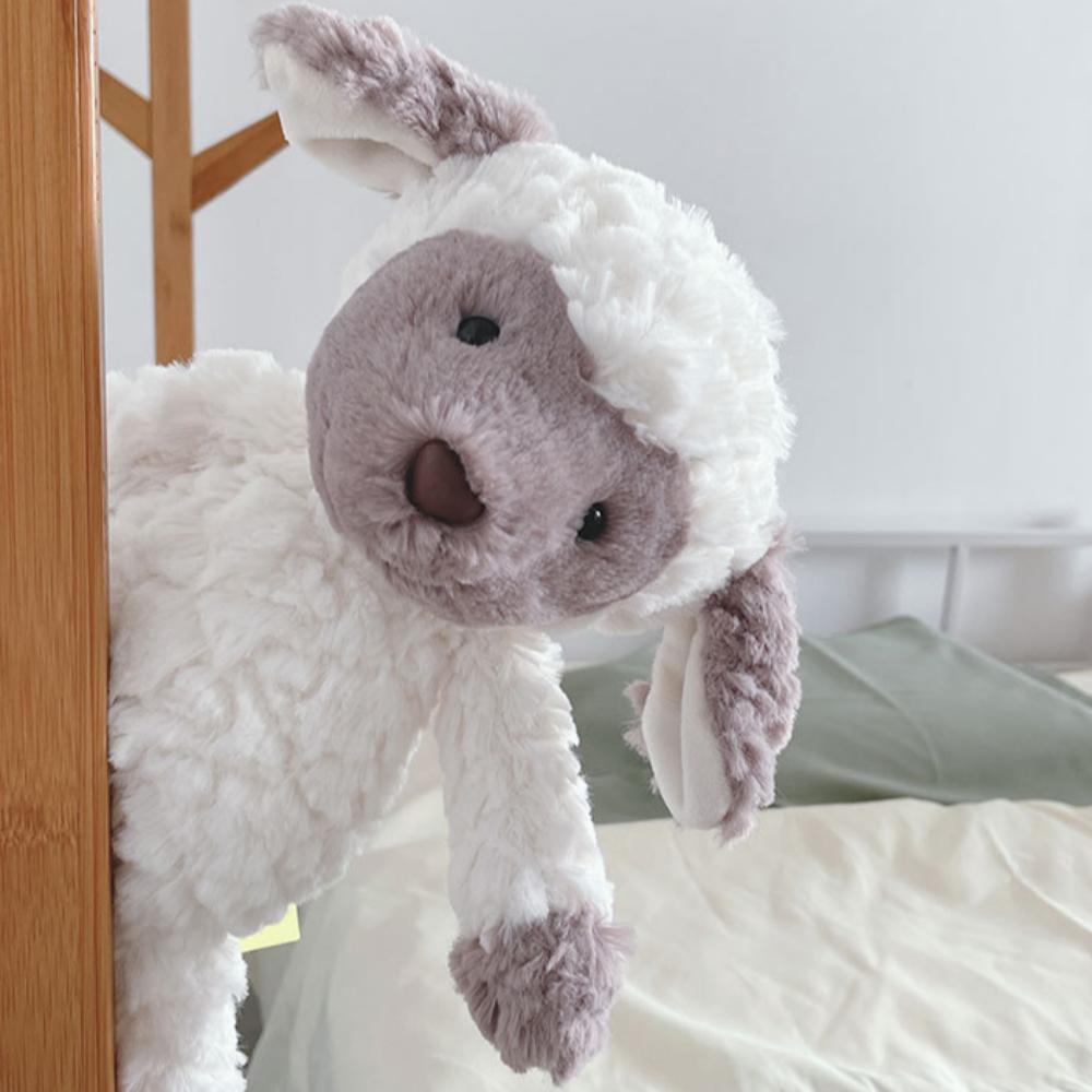 Cute Gray Face Rice Face Chocolate Wool Plush Toy