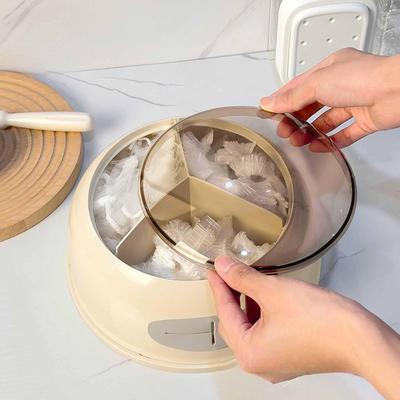 Fresh Keeping Bag Storage Box, Rotating Kitchen Organizer, Wall Mount Home Decoration, Decorative Versatile Cling Film Dispenser