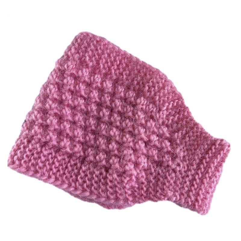 2in1 Fashion Neck Warmer Knit Hairband for Woman Camping Travel Wide Headband