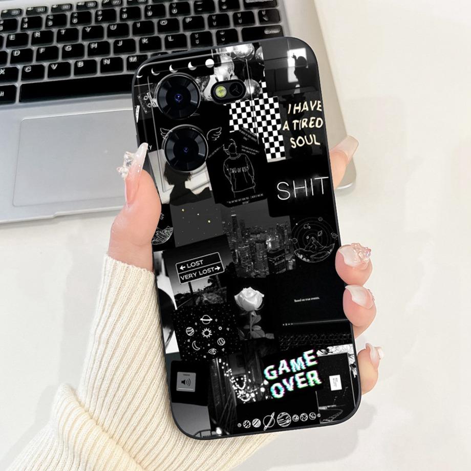 

For Tecno Pova 5 Pro 5G Funda Soft Silicon Capa Moon Night Artistic Printed Fundas On Tecno LH8n Back Cover Camera Protection Pova 5 Pro 5G