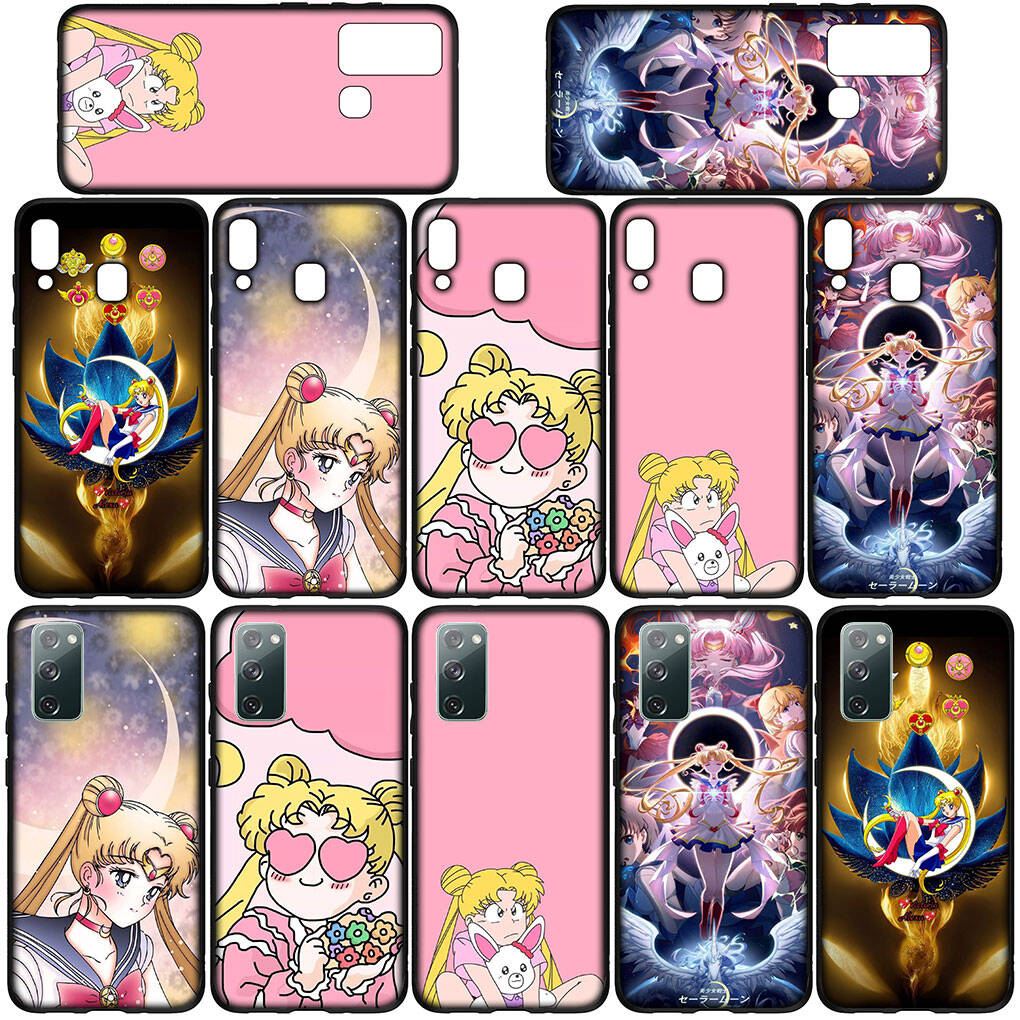 Cover for iPhone 17 16 15 Xiaomi Poco Redmi Note 14 13 12 11 Pro Max 9 16e Samsung Galaxy S25 S24 S23 OPPO Huawei Lovely Sailor Moon Phone Case