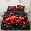 Luxury Flower Bedding Set Cartoon Comforter Sets Double Queen King Twin Full Size Duvet Cover Set Kids Girls White Bed Linen