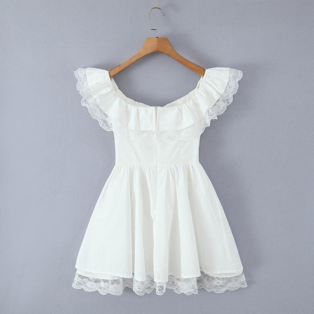 2025 Sleeveless Retro One-Shoulder Sexy Slim-Fit Mini Dress for Women