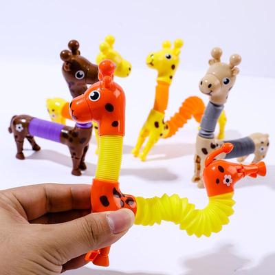 Puzzle Dekompression DIY Stretching Hundert Änderung Giraffe Hund Pop It Tube Sensorischen Spielzeug