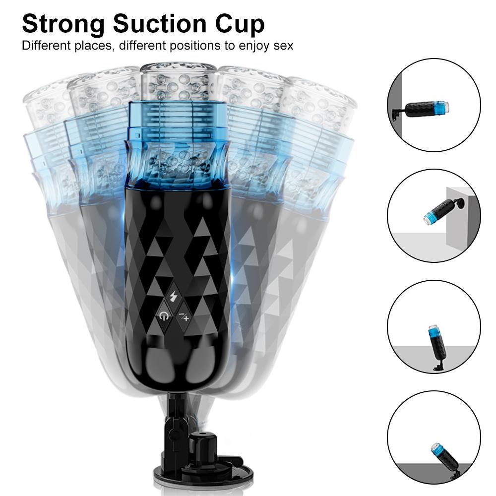 Telescopic Rotation Male Masturbator Cup Vagina Real Pronunciation Automatic Vibrating Masturbation Sex Toys for Adults Men 18