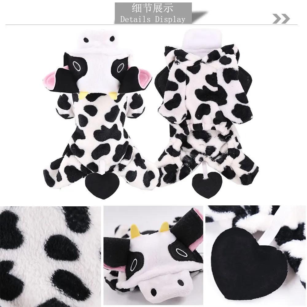 Soft Warm Fleece Pet Dog Clothes Jumpsuit Hoodie Small Dogs Puppy Cats Chihuahua Yorkshire Costume Coats Warmth for Cold Weather