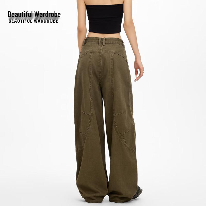 Beautiful Wardrobe Women's High-Waist Pure Cotton Loose Casual Pants