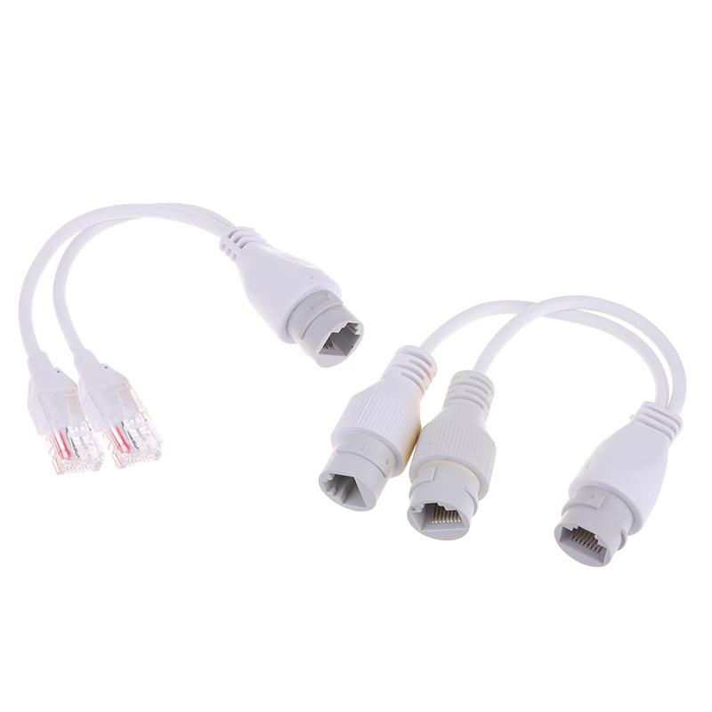 1 To 2 Adapter Network Splitter Poe Switch Connector Rj45 One-Line Dual-Purpose Adapter Network Splitter