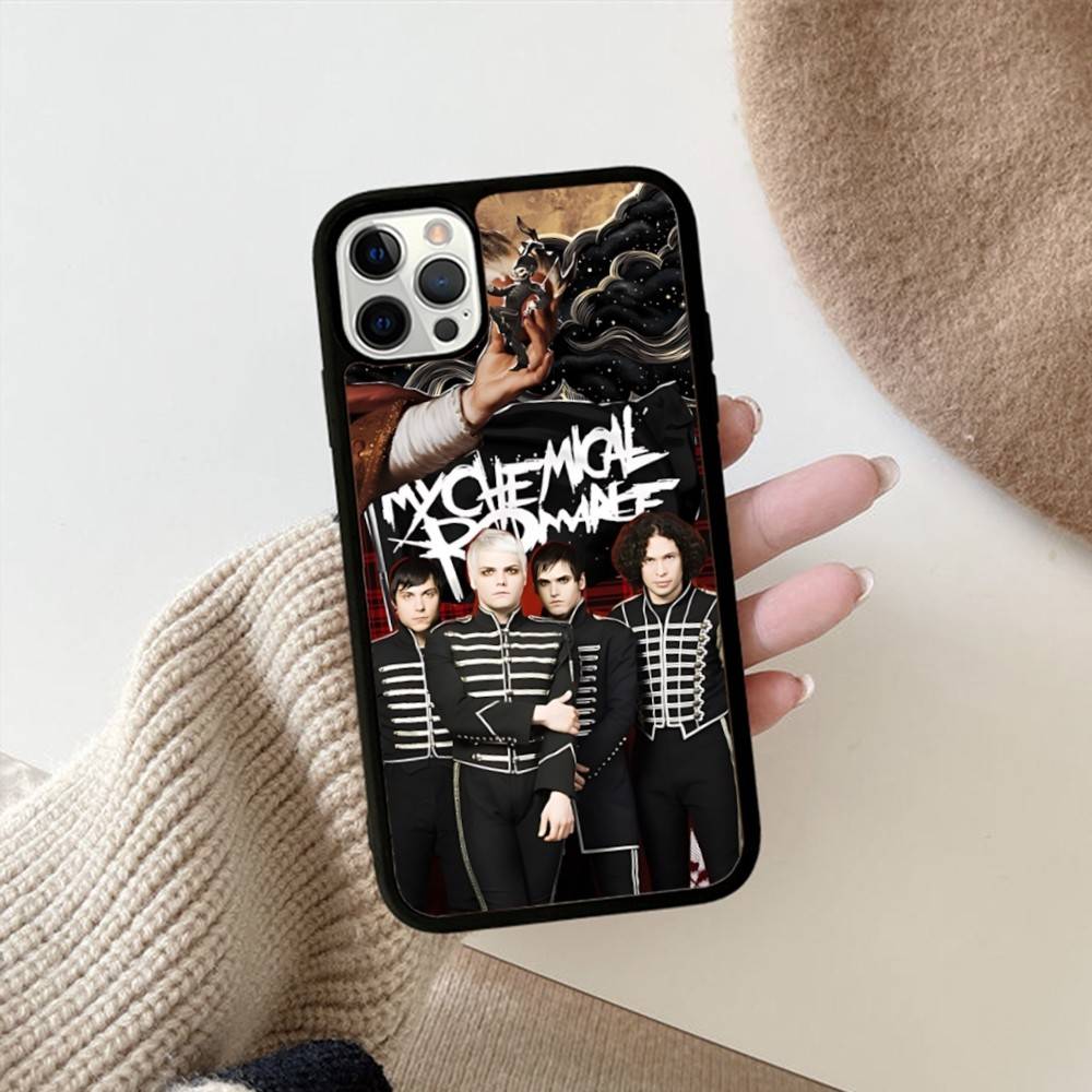 Indie Rock Band My C-Chemical R-Romance Phone Case Wireless Charging PC+TPU For IPhone 11 12 13 14 15 16 17 Pro Max Plus Case