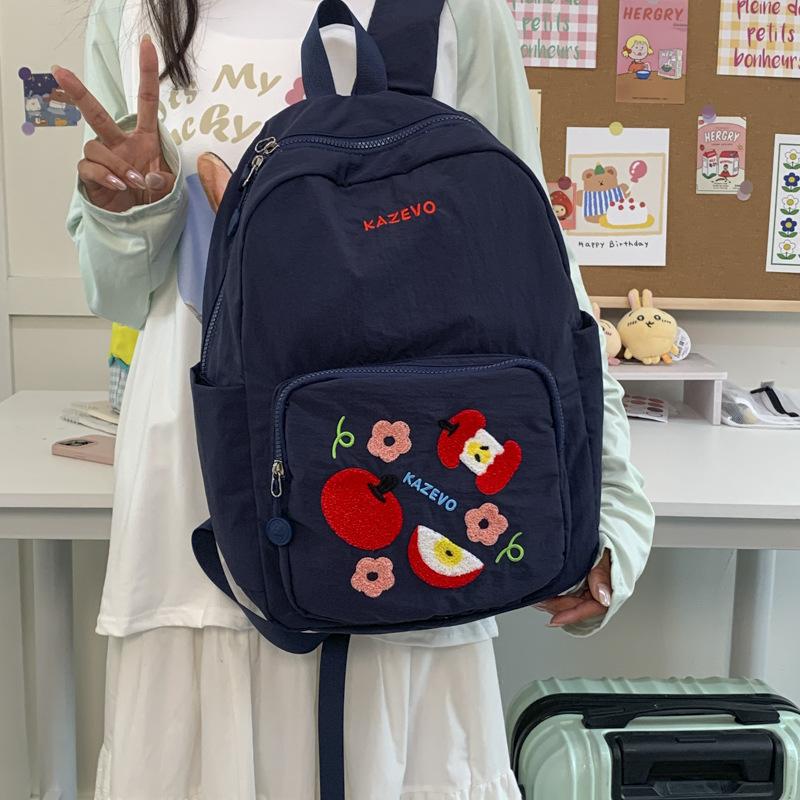 New High-value Fresh and Sweet Fruit Bump Backpack Junior High School Students Lightweight Large-capacity Backpack