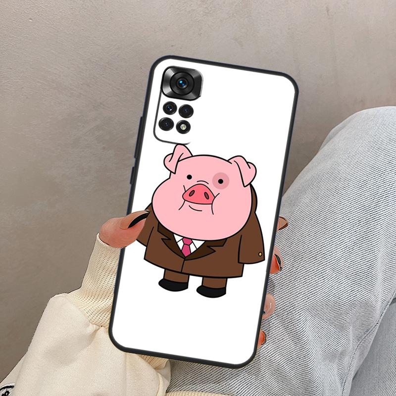 Cute PINK Kawai Pig For Xiaomi Redmi Note 13 9 10 11 12 14 15 Pro Plus Case Cover For Redmi 14C 10C 12C 13C 15C