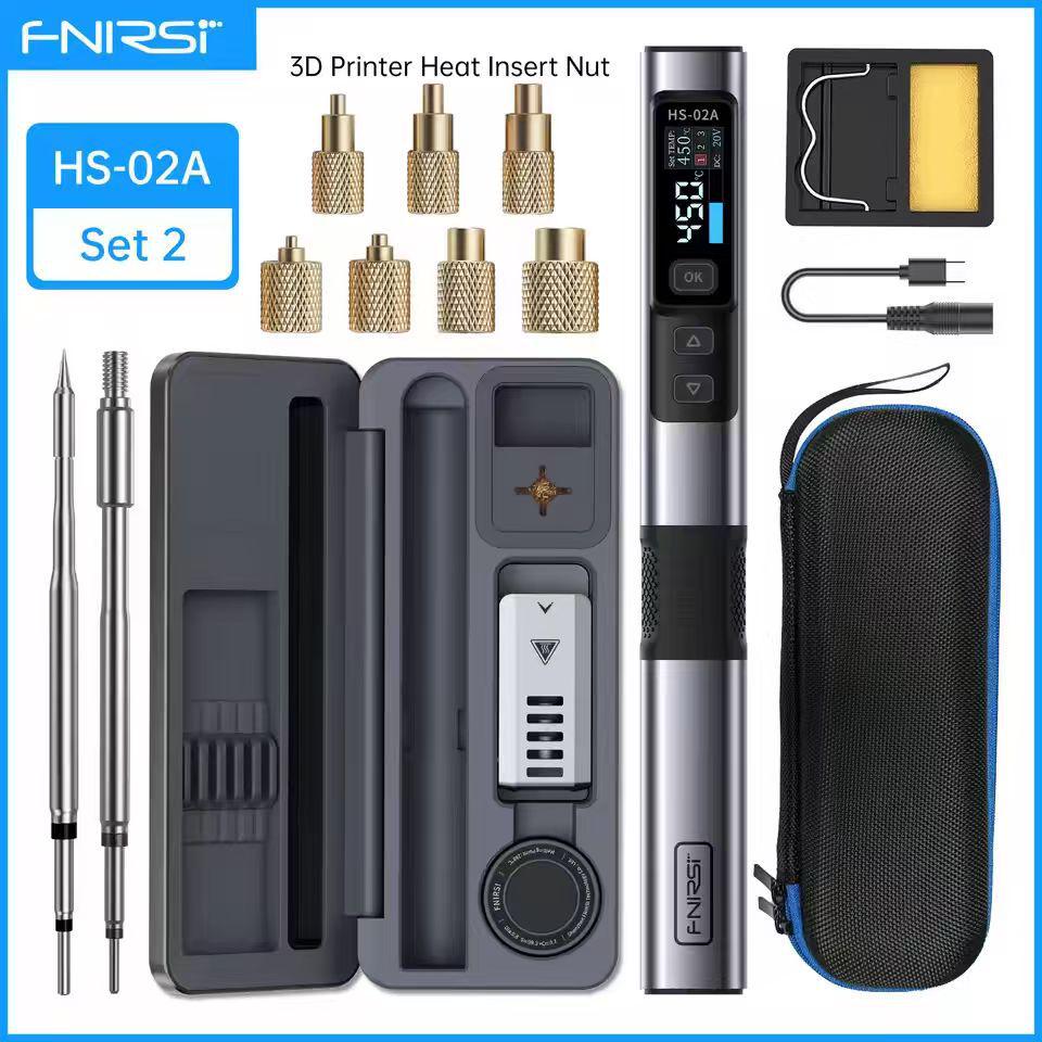 FNIRSI HS02 3D Printing Soldering Iron Nut Press Kit