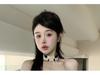 Design-Inspired Off-Shoulder Halter Crop Top - Summer New Arrival