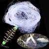 Nylon Fish Net Mesh Trapper Metal Spring Hook Shoal Netting Fishing Gear Tackle