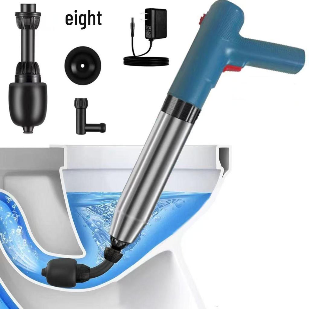 Stainless Steel High-Pressure Lithium Battery Toilet Unclogger