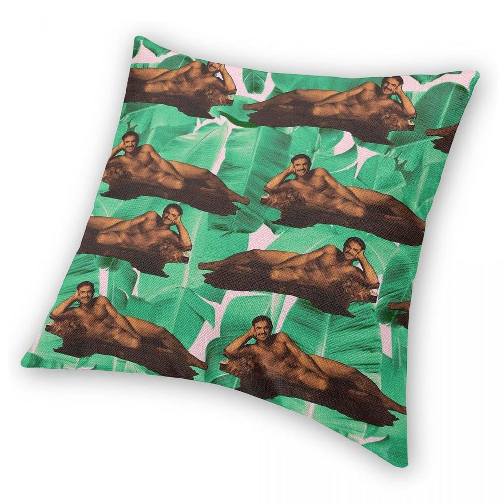 Bearskin Burt Reynolds Square Pillowcase Polyester Linen Velvet Printed Zip Decor Pillow Case Car Cushion Cover