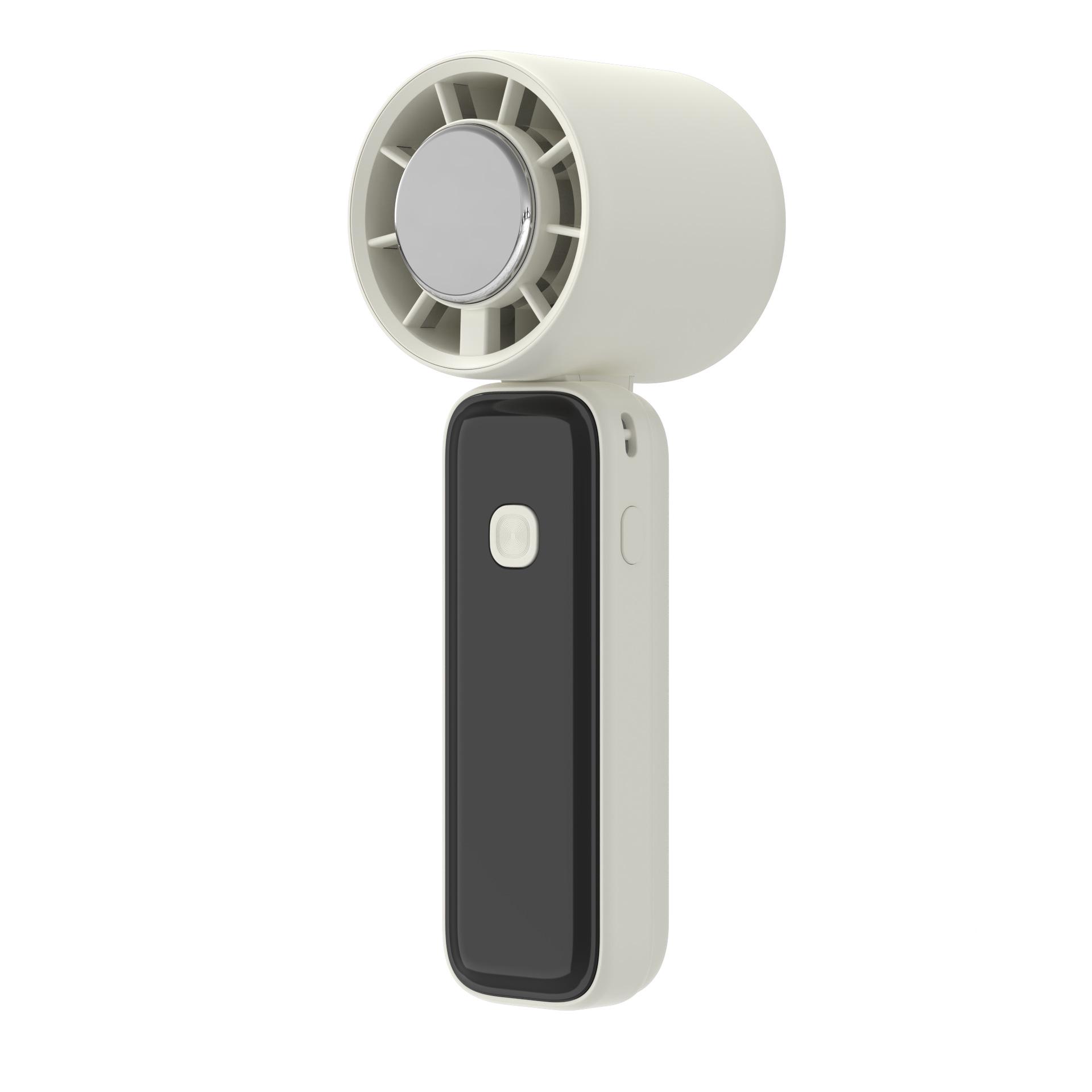 Foldable Handheld Mini Fan with Digital Display for Outdoor Cooling 57x60x167.5