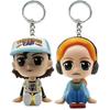 Stranger ELEVEN Demogorgon DUSTIN Barb Steve Robin Keychain Toy Vinyl Figure Pocket Things Keychain Model Gifts