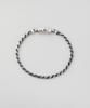Maz Silver Antique Magnet Twist Chain Bracelet