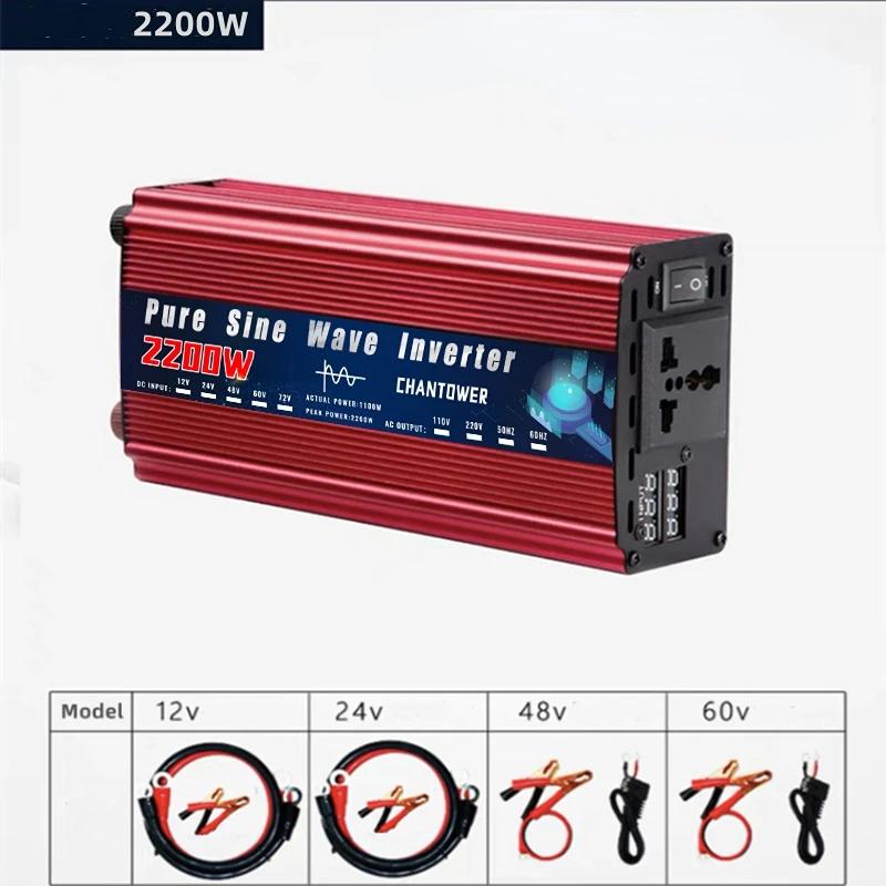 Pure Sine Wave Inverter 12V 220V 1000W-5000W DC 12v To AC 220v Power Supply Converter Car Solar Inverter