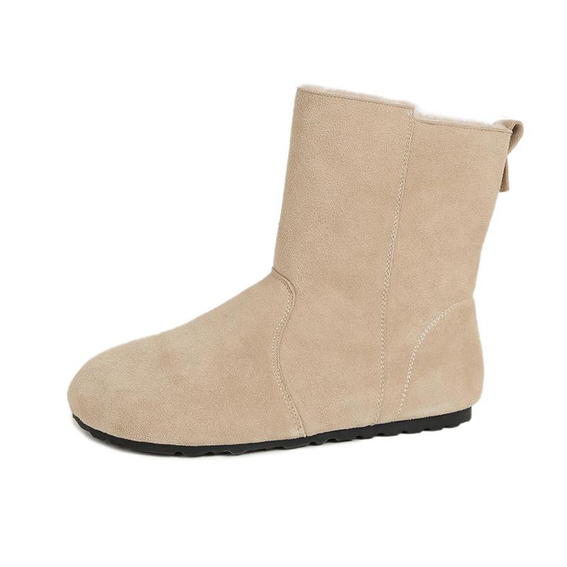 

Версия из коровьей кожи~ XD5 кожаный бархат короткие ботинки можно вывернуть зимние ботинки женские плюшевые короткие ботинки 35 абрикосовый