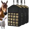 Premium Oxford For Goats, Sheep, Donkey, For Horses 3Pcs Hay Bags With Front Hay Nets- Slow Feed