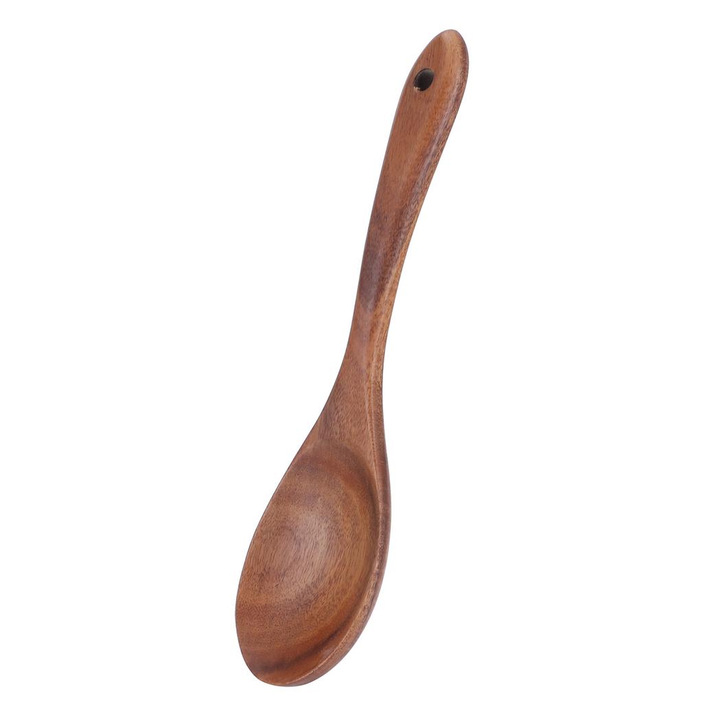 Teak Wood Tableware Food Grade Wooden Kitchen Restaurant Dining Tableware for SaladSpoon