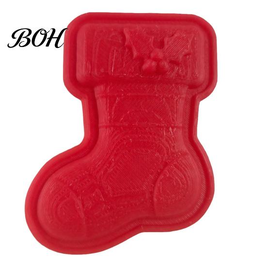Festive Pattern Embosser Christmas Mini Pie Mold, Plastic Hand Press Pastry Durable Decorative Bakeware for Pastries Cookies And Fondant Maker Set