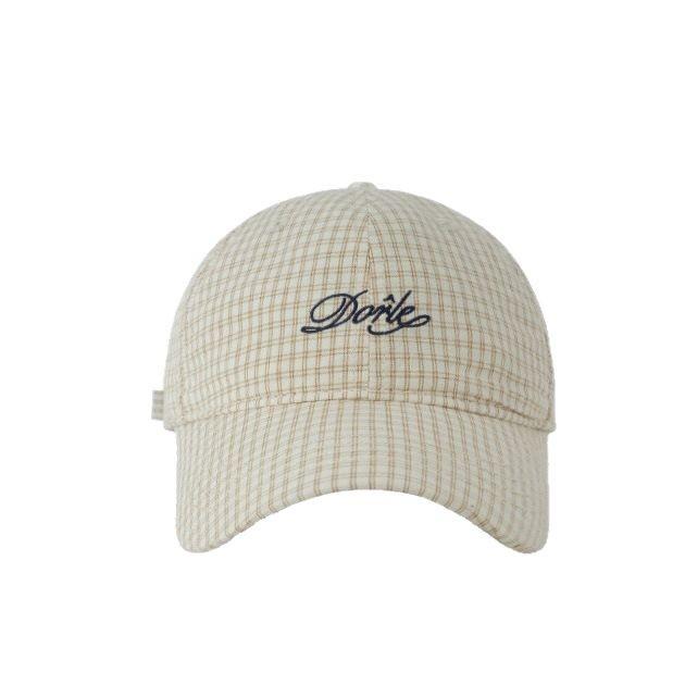 Spring and Summer New Baseball Cap Letter Embroidery Plaid Hat Fashion Retro Casual Outdoor Sunshade Cap