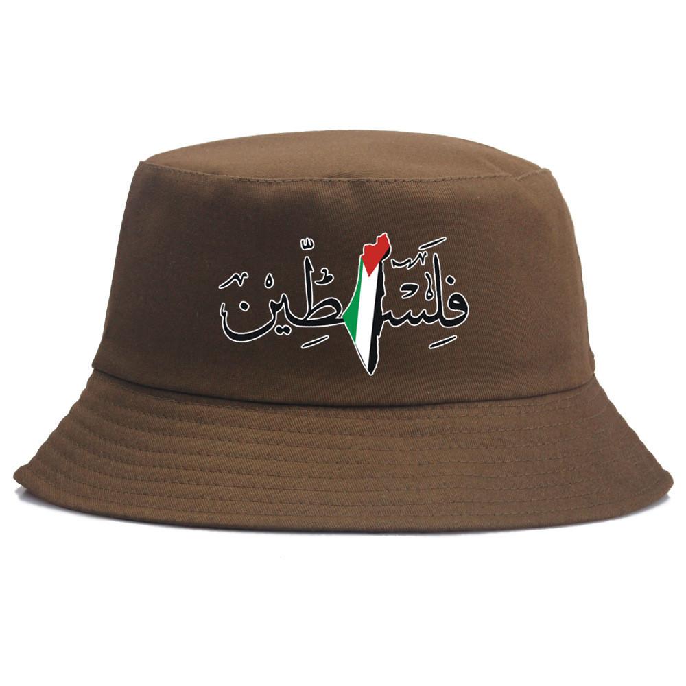 Palestina Vintage Voděodolný Bavlněný Rybářský Klobouk Se Stínítkem Pro Venkovní Použití