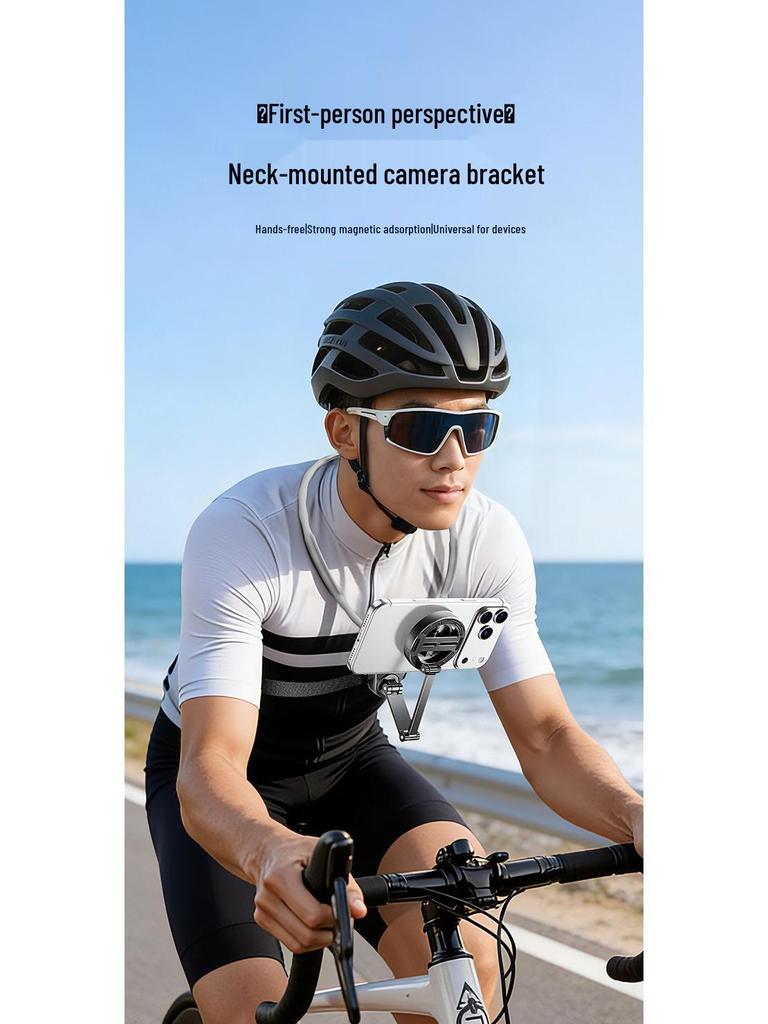 Magnetic Anti-Shake Phone Lanyard Chest Mount for First-Person Vlogging