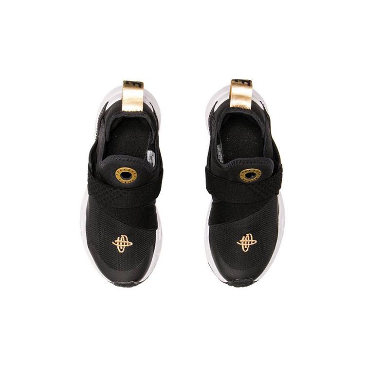 Nike Huarache Extreme Trendy Cushioning, Wear Resistant Low top Kids' Running Shoes Black Gold AH7826-007