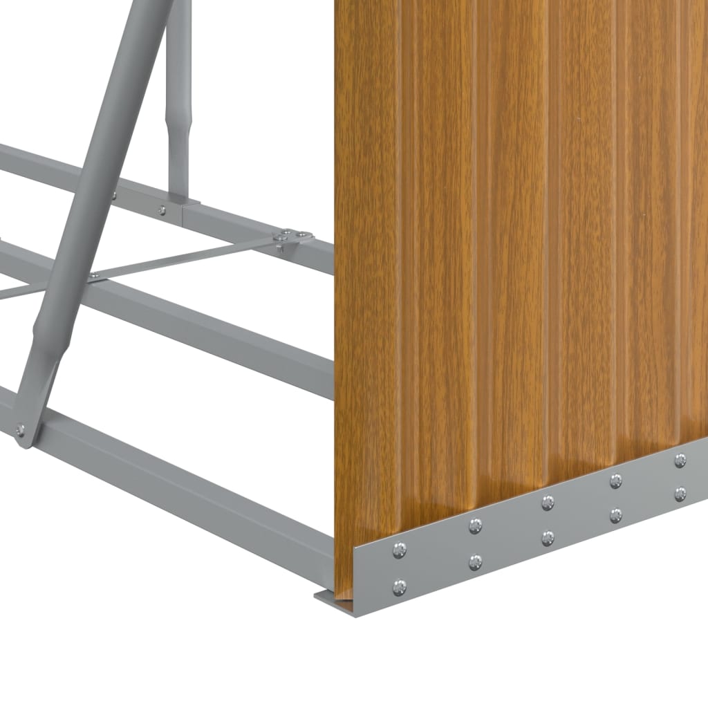Vidaxl Holzständer, Hellbraun, 234X45X100 Cm, Verzinkter Stahl