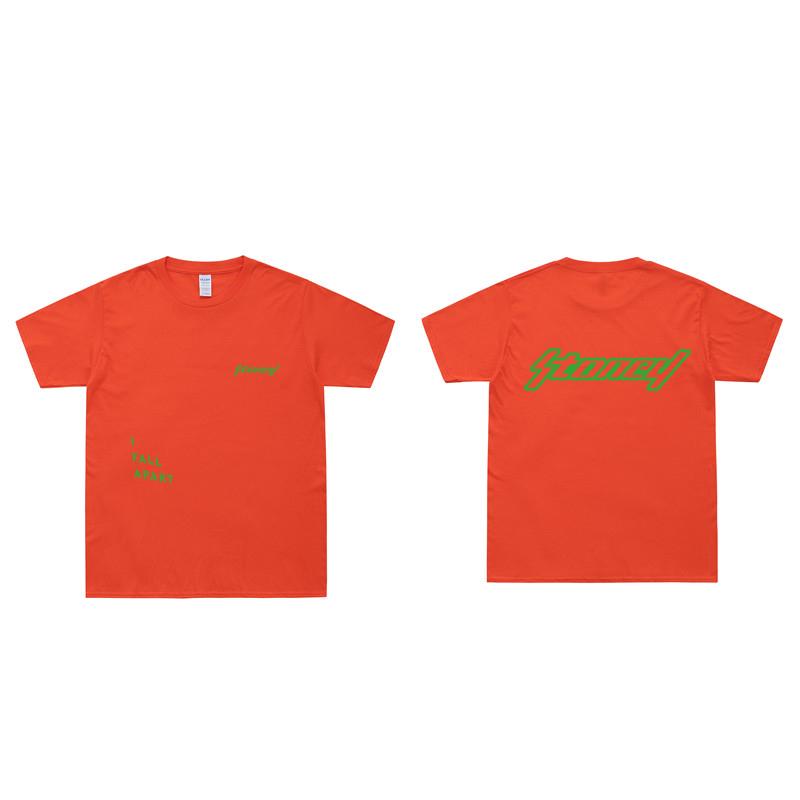 New Summer Cool T Shirt Hip Hop T-Shirt Men Women Stoney Two Side Letter Print Tshirts Cotton Swag EU Size Tee Tops