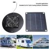 Ventilador Exaustor Solar 20W Versátil de Alta Eficiência Monocristalino Alimentado a Energia Solar para RV Iate