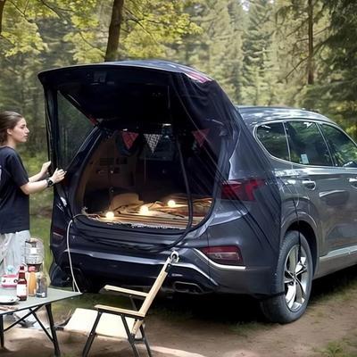 Car Screen Self Driving Mosquito And Insect Net Bag Outdoor Camping Ventilation Trunk Breathable Mesh Cover