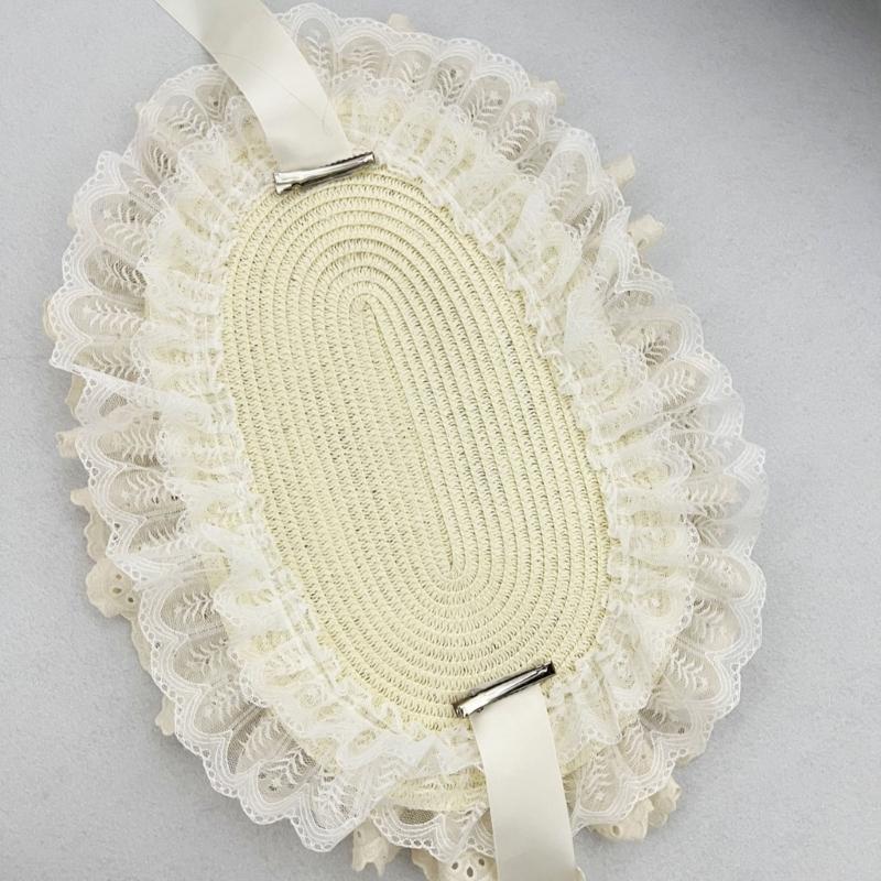 Victorian Dancing Party Anime Hat With Lace Bowknot Floral Design Adjustable Headbands For Women Girls Sun Protecting