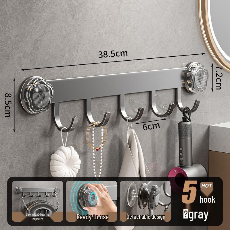 

Вращающийся крючок на присоске с сильным всасыванием - Самоклеящийся, без сверления, для кухни и ванной комнаты