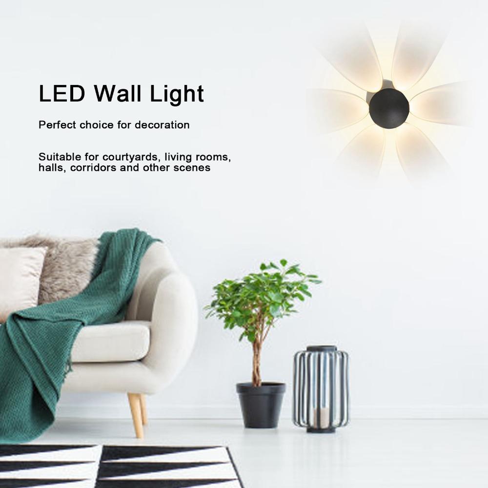 6W LED Wall Light Mushroom Shape Wall Light Fixture Mini Wall Lamp  Bedroom
