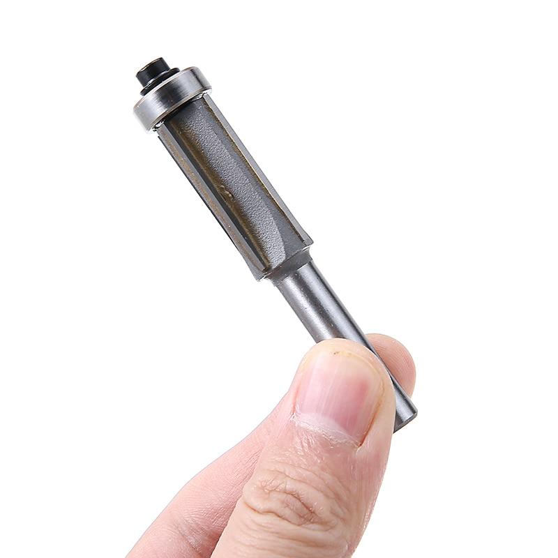 1PC 8mm Shank 4 Teeth Extra Long Flush Trim Router Bit Bearing Woodworking Milling Cutter