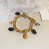 GemChic Women's Retro Alloy Conch Starfish Pendant Chain Bracelet Classical Ethnic Birthday Christmas Jewelry Gift