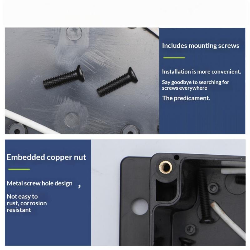 1/3 Stück Kunststoff Elektronik Projekt Instrumentengehäuse Ip65 Wasserdicht Schwarze Anschlussdose Outdoor Behälter Stromgehäuse Werkzeuge