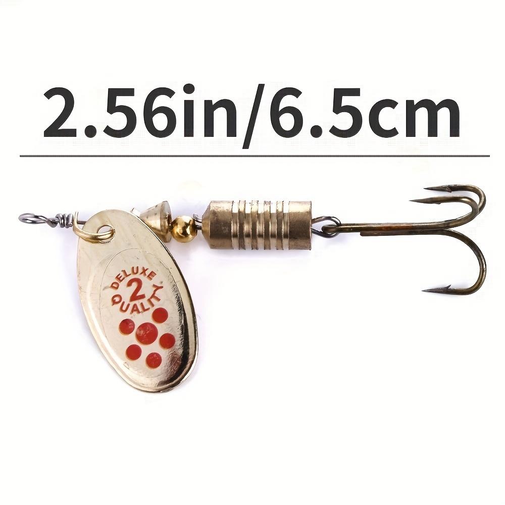 10 Pcs/Set Spinner Spoon Metal Bait, Fishing Lure, Sequins, Crankbait, Rotating, Bass, Trout, Perch, Pike, 6.7cm, 7g