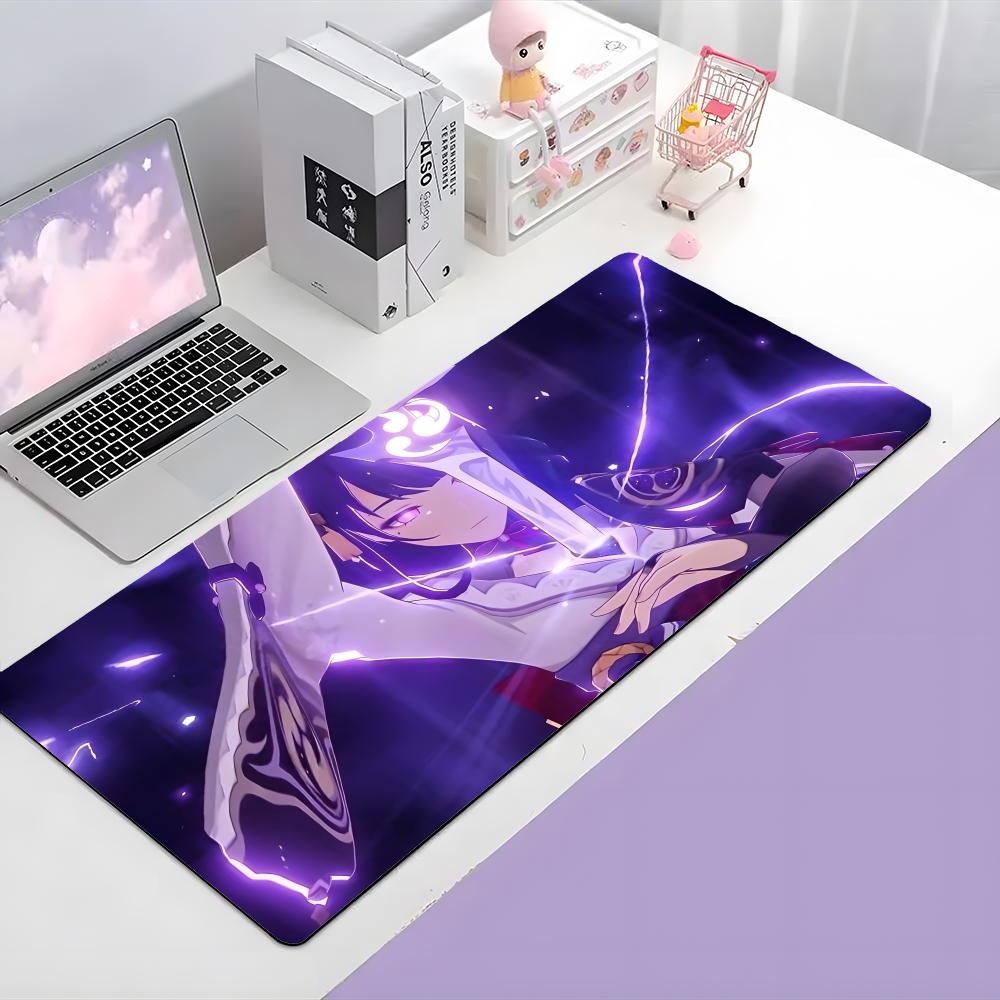 Game Powerful Ggenshin Impact Mouse Pad Large Gaming Mousepad With Thick Stitched Edge Nonslip Desk Mat